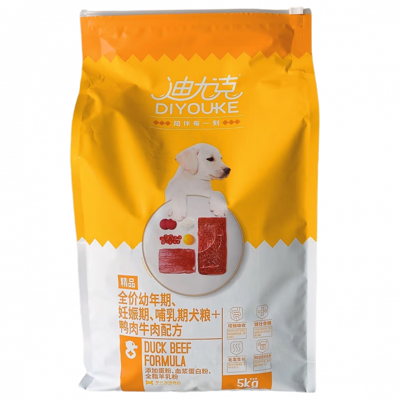 迪尤克狗粮鸭肉牛肉配方10斤幼犬泰迪贵宾全价通用型犬粮3斤 迪尤克精品幼犬3斤(1袋3斤)