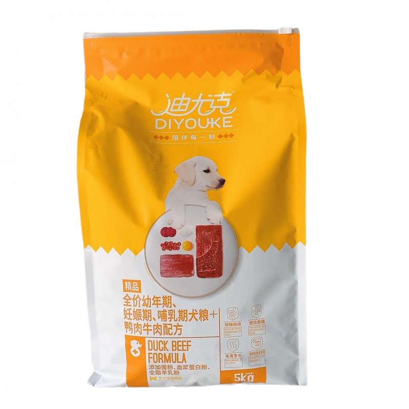 迪尤克狗粮鸭肉牛肉配方10斤幼犬泰迪贵宾全价通用型犬粮3斤 迪尤克精品幼犬3斤(1袋3斤)