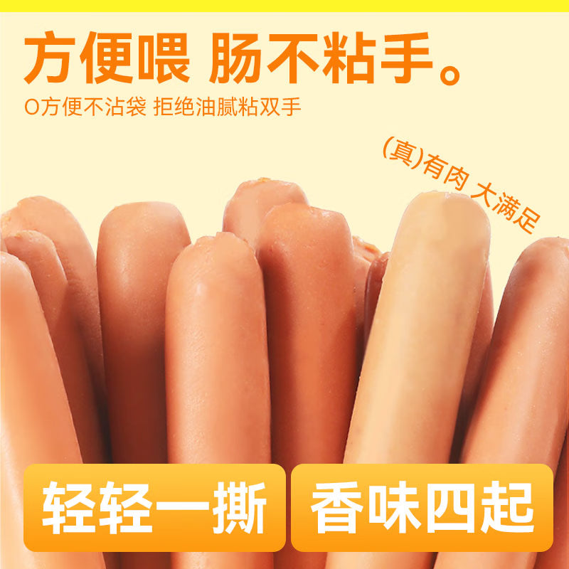 奥丁（ODIN）狗零食狗狗火腿泰迪金毛幼犬成犬训练奖励牛肉味300g（15g*20支）