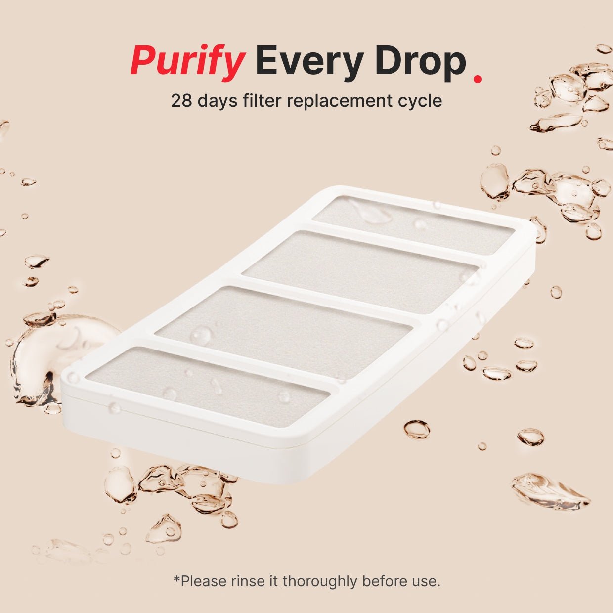 antibacterial filters lasting long time for up 28 days