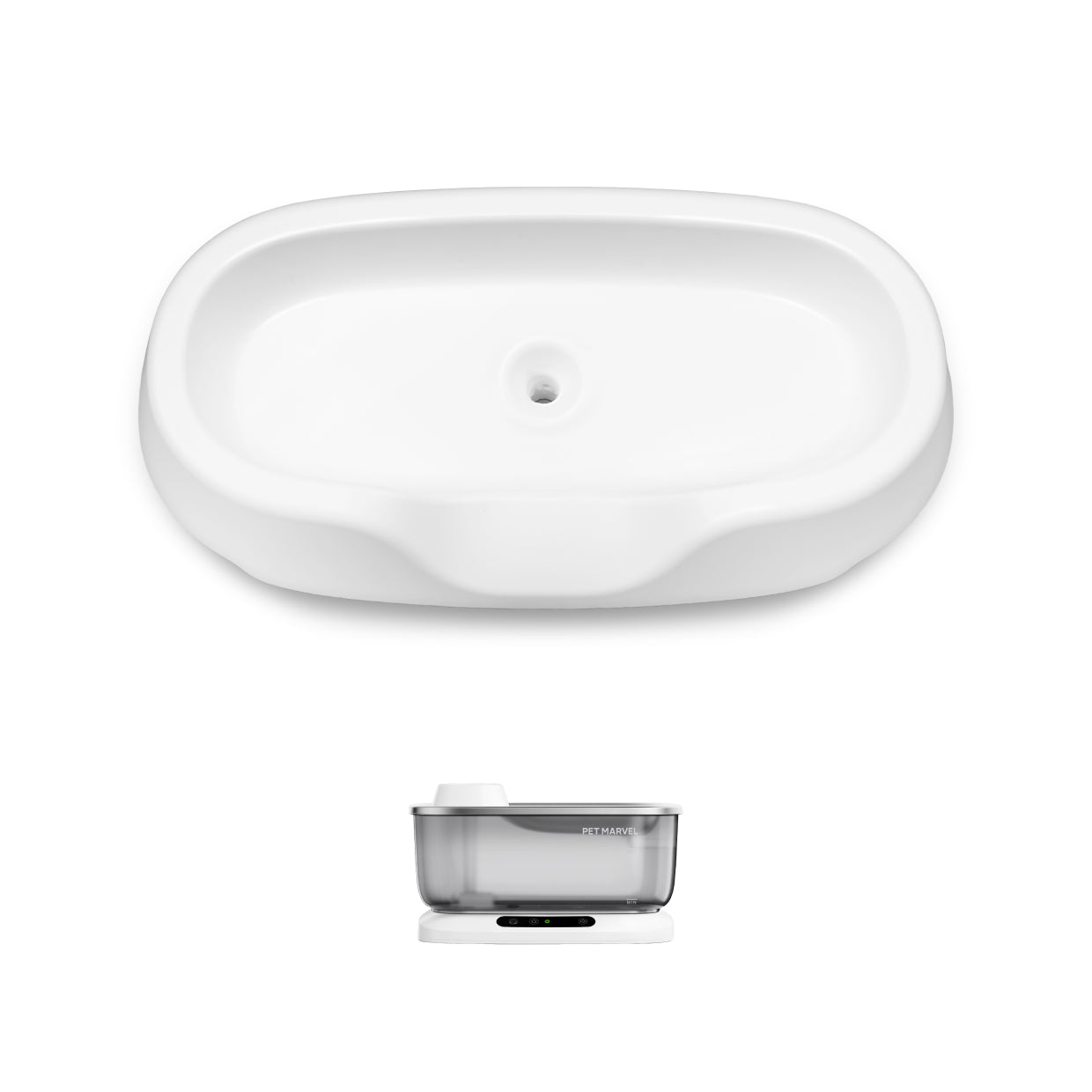 PET MARVEL Water Fountain F2V2 Water Outlet Tray
