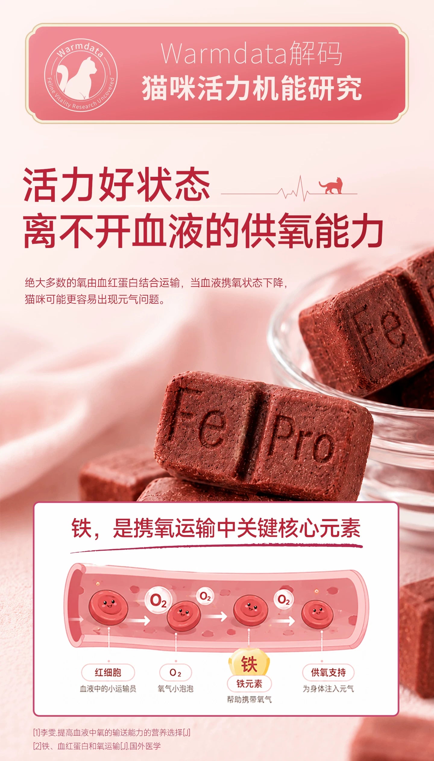 【新品】麦富迪猫零食元气养护主食冻干Fe铁营养补血成幼猫通用