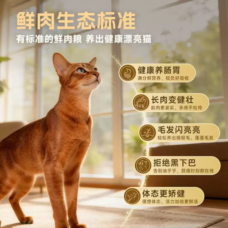 麦富迪全价原生鲜肉猫粮缓解黑下巴营养成幼猫通用猫粮100g*2&