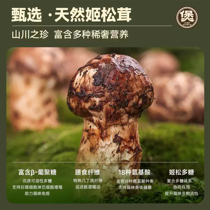 麦富迪猫咪湿粮猫饭姬松茸肉煲营养补水猫零食成幼猫咪70g*10包