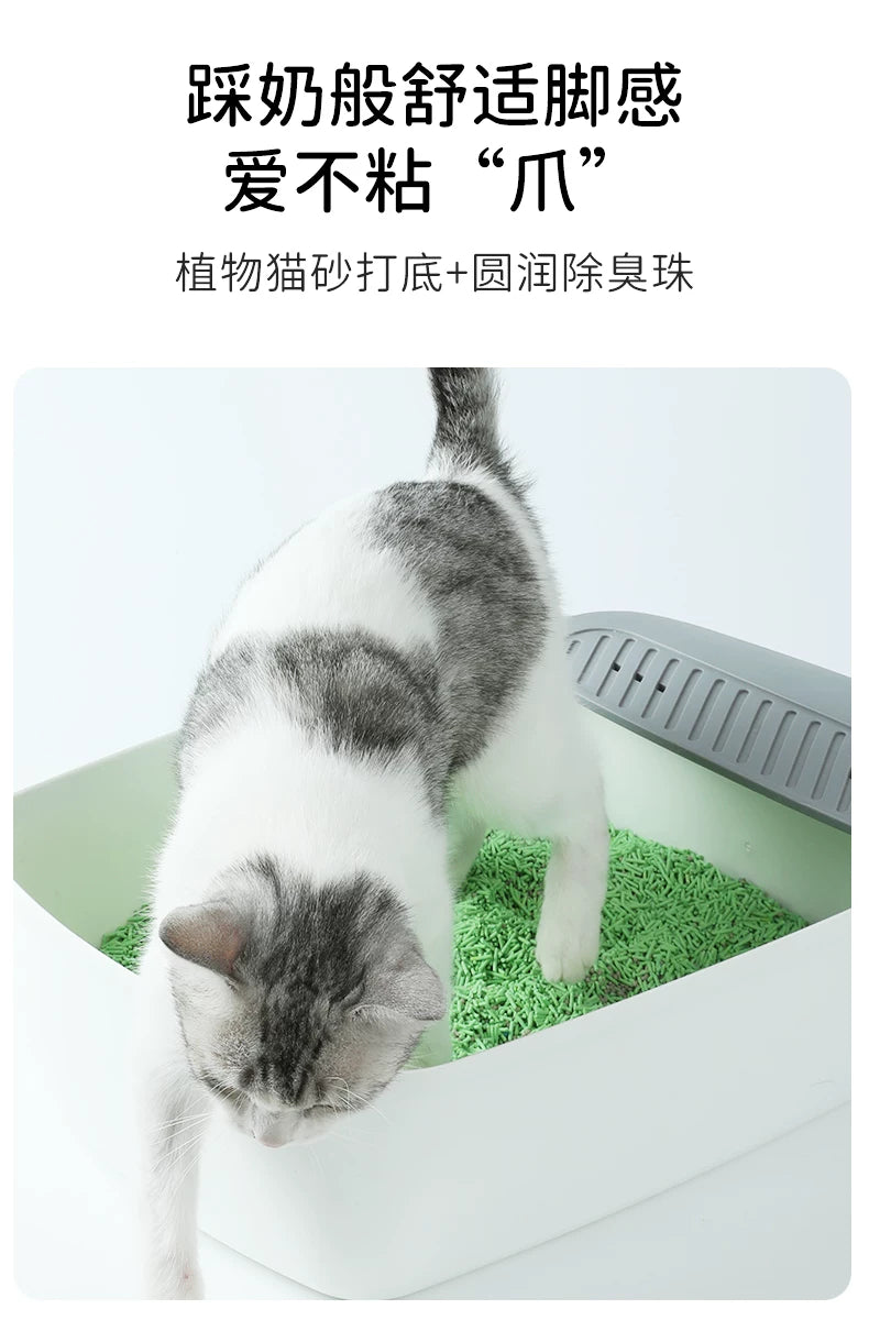 朗仕豆腐混合猫砂活性炭几近无尘除臭膨润土可冲马桶20kg包邮猫沙