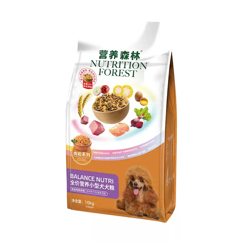 麦富迪狗粮幼犬小型犬通用20斤装泰迪博美营养森林肉松成犬粮10kg