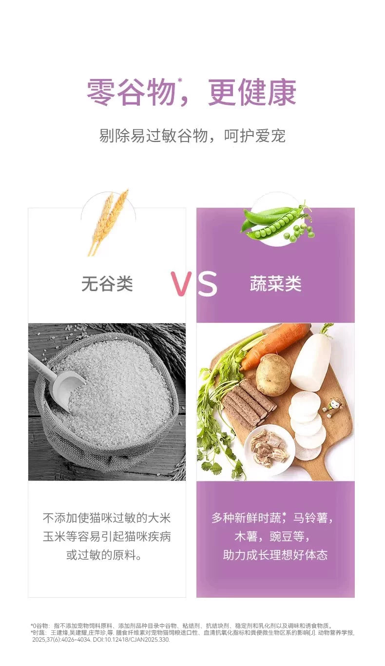 朗仕无谷鲜肉猫粮8kg幼猫成猫通用型英短美短美毛低敏低盐粮16斤
