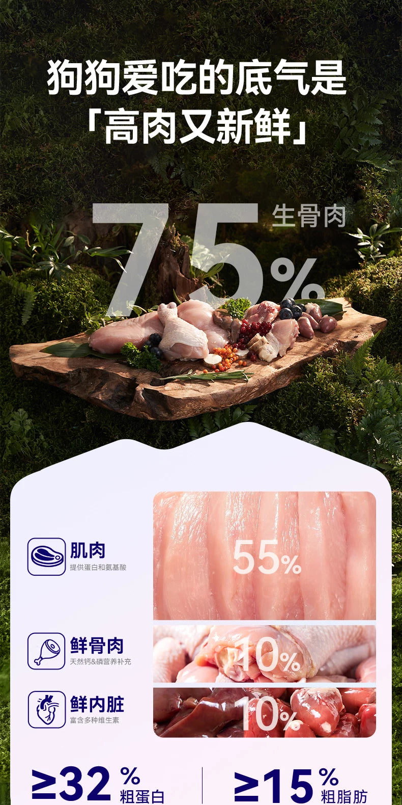 麦富迪barf霸弗狗粮生骨肉主食泰迪比熊柯基小型犬专用奶糕幼犬粮