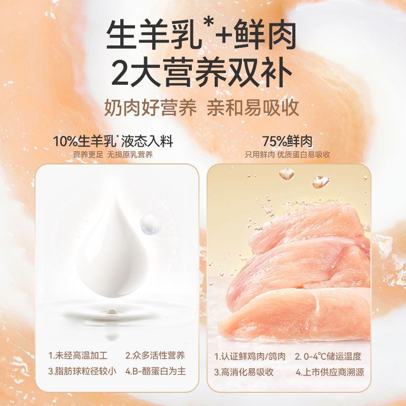 麦富迪猫罐头奶弗全价羊奶鲜肉主食罐猫咪营养湿粮成猫95g*6罐装
