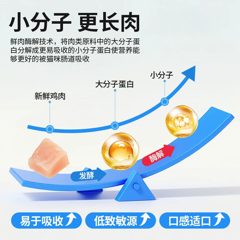 朗仕凡恩猫粮鲜肉高蛋白三文鱼鸡肉味幼猫成猫营养美长胖毛猫主粮