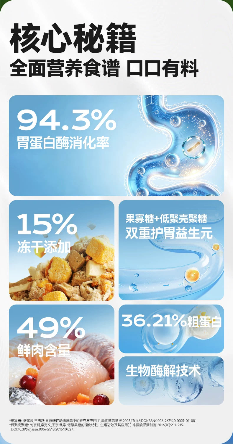 朗仕鲜肉猫粮冻干多拼幼猫成猫英短蓝猫布偶全阶段通用4斤装主粮