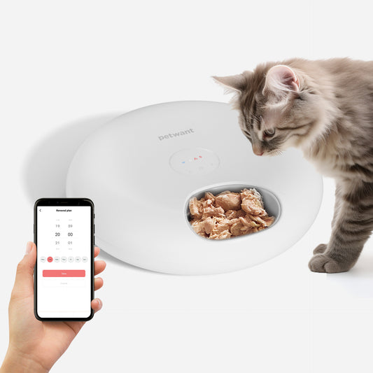 宠物自动喂食器6餐WIFI涂鸦APP远程定时定量猫咪智能投食机
