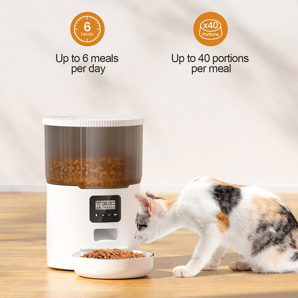 4L宠物喂食器WiFi自动喂食APP控制猫粮投食机猫狗喂食碗