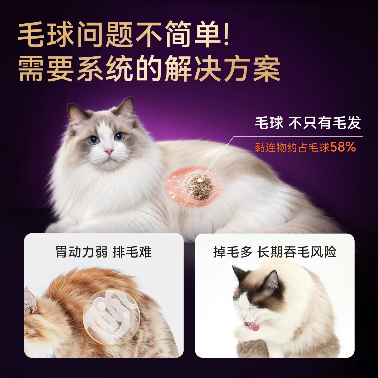 【新品首发】麦富迪小橙帽猫咪水果膳食纤维猫草化毛球冻干排毛