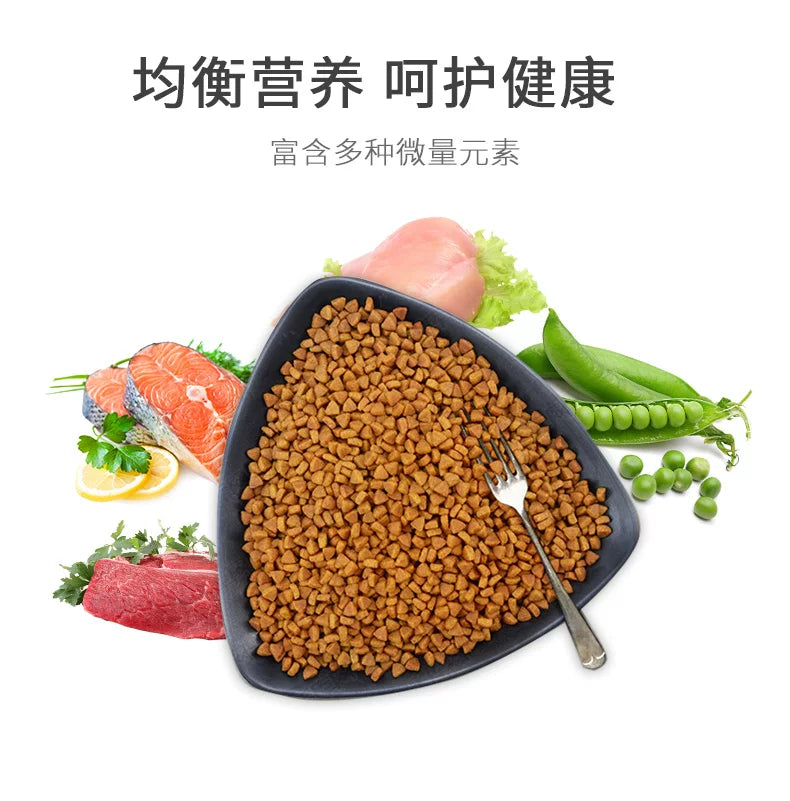 朗仕无谷鲜肉猫粮8kg幼猫成猫通用型英短美短美毛低敏低盐粮16斤