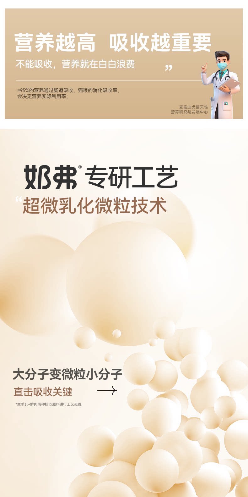 【新升级】麦富迪奶弗全价羊奶鲜肉低温烘焙粮幼猫营养鲜鸡肉猫粮