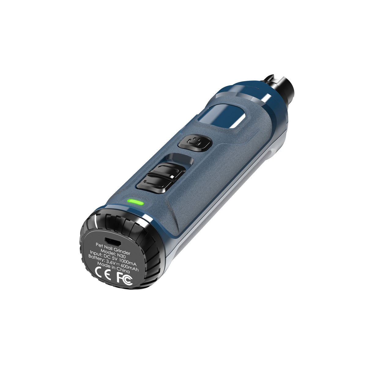 派旺宠物磨甲器带LED双档调速USB充电低噪音猫咪狗狗指甲刀犬用