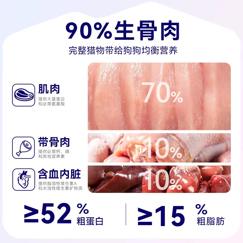 麦富迪狗狗零食barf霸弗主食冻干营养增肥小型成幼犬训练磨牙冻干