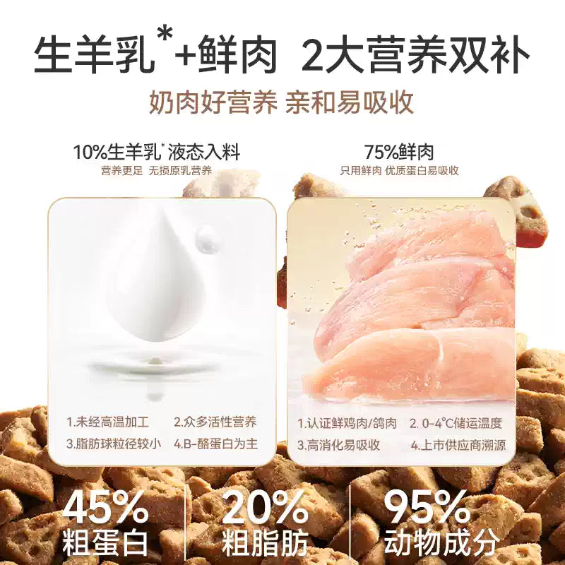 【新升级】麦富迪奶弗全价羊奶鲜肉烘焙猫粮营养鲜鸡肉成猫专用粮