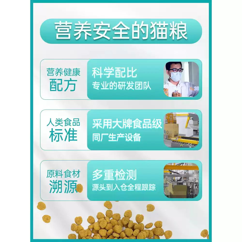 【囤货】朗仕全价鲜肉猫粮1.5kg*10包  共30斤