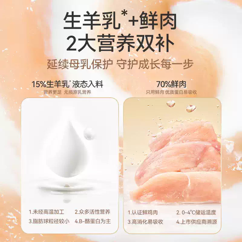 麦富迪冻干猫粮奶弗羊奶鲜肉主食冻干成猫幼猫粮320g*2囤货装