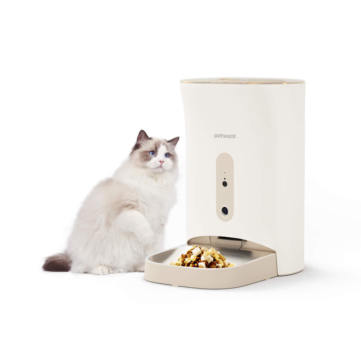 宠物喂食器4.5L视频智能涂鸦APP远程定时猫狗自动投喂机