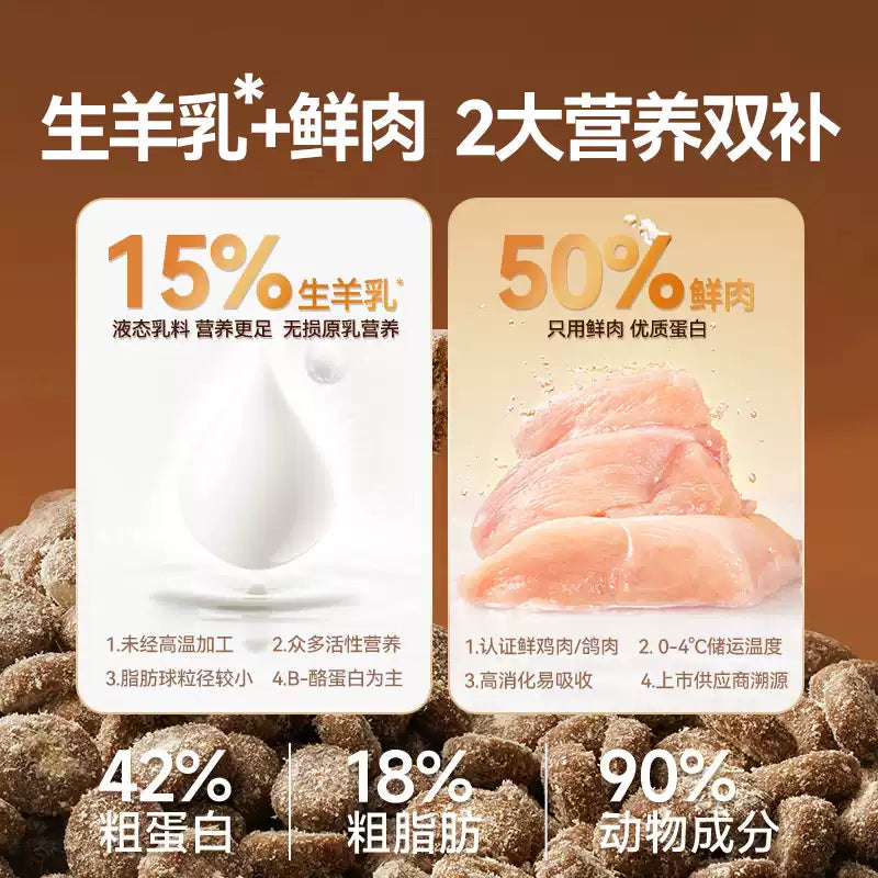 麦富迪奶弗幼猫粮羊奶鲜肉天然营养离乳成猫全价猫咪奶糕专用猫粮