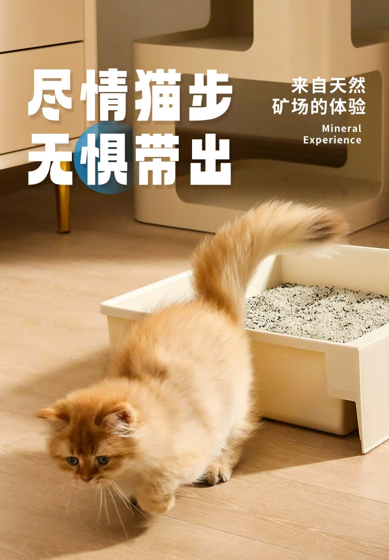 朗仕钠基矿砂猫砂膨润土活性炭4.5kg除臭低尘经济实惠矿石猫砂9斤