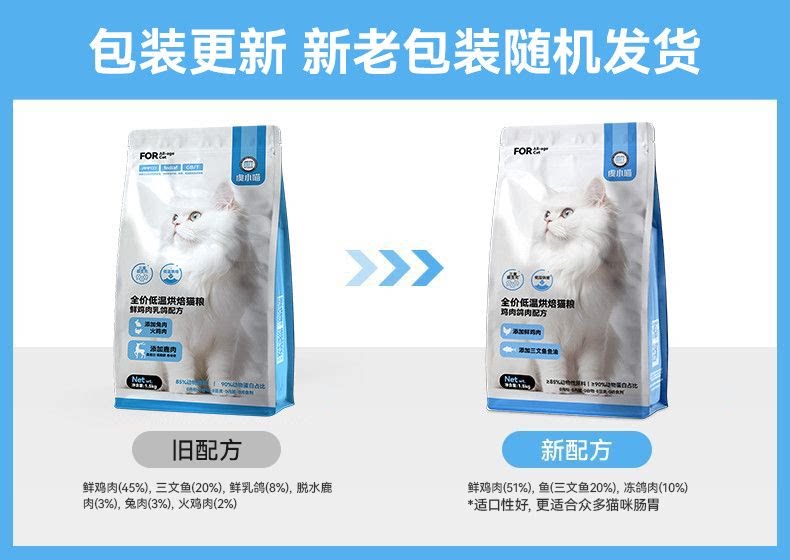 朗仕低温烘焙猫粮成幼猫粮试吃鲜肉烘培冻干布偶猫咪专用全价无谷
