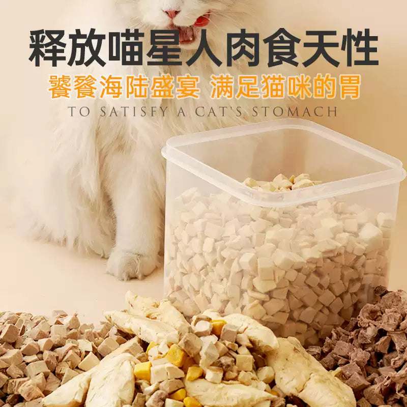 朗仕猫狗零食冻干鸡肉粒营养蓝猫布偶美短猫咪宠物鸡胸肉成幼猫粮