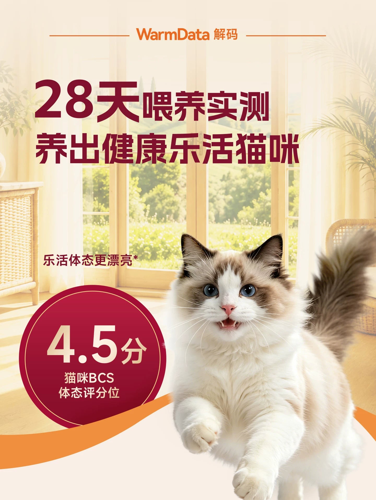 【新品】麦富迪乐活冻干猫粮添加三重冻干营养成幼猫粮通用1.8kg