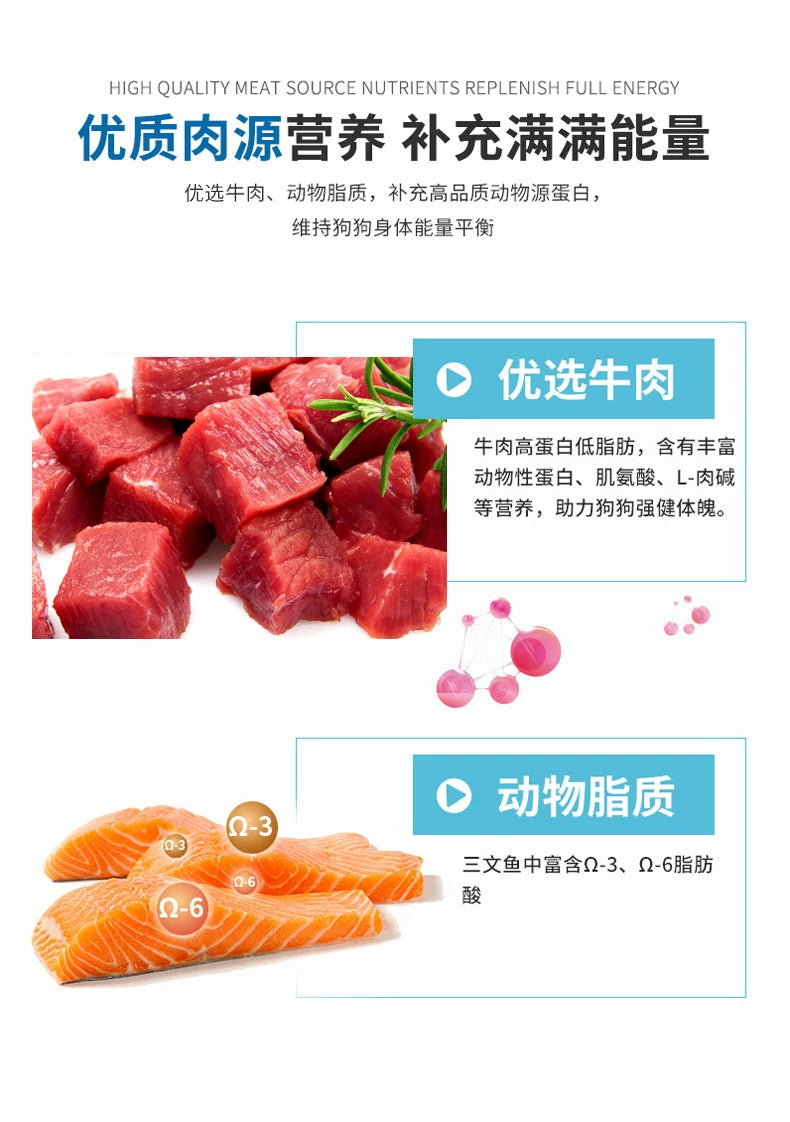 麦富迪全价小型犬肉粒通用20斤装泰迪博美营养森林肉粒成犬粮10kg
