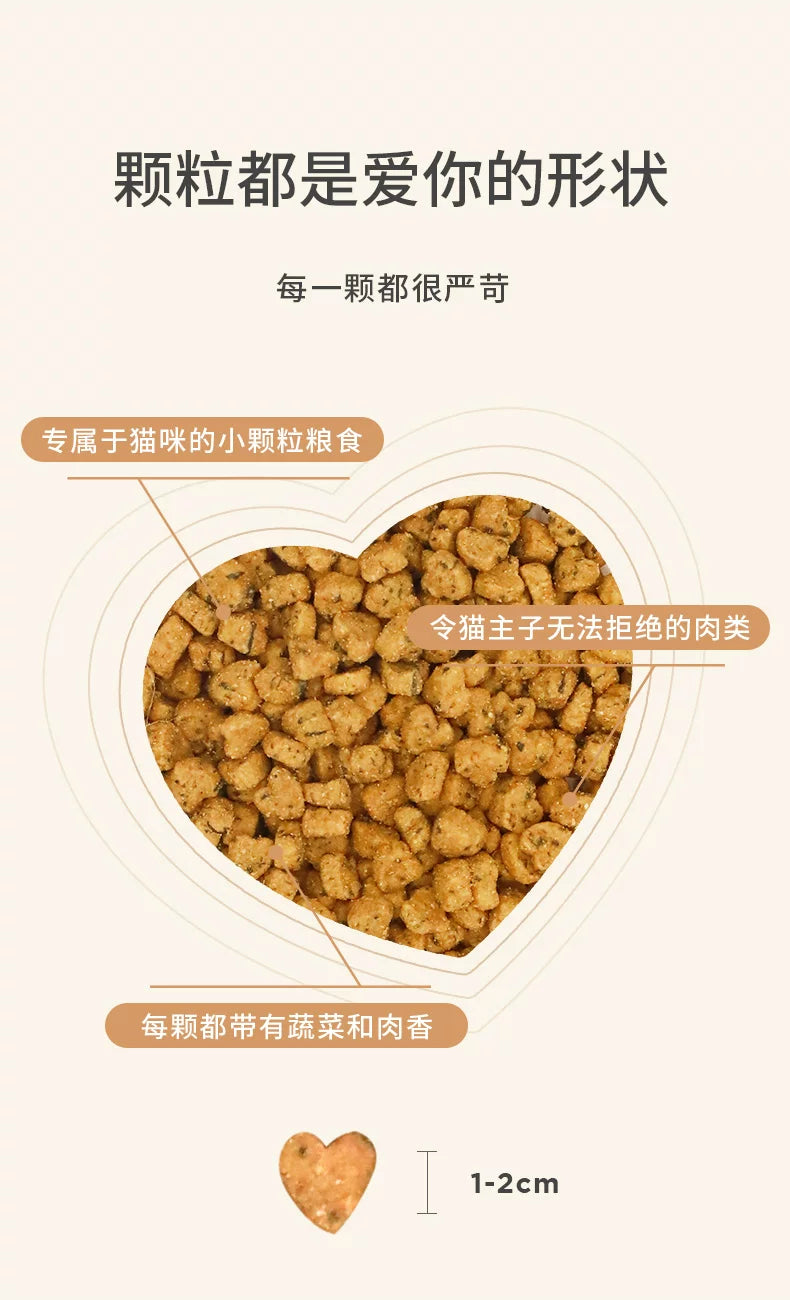朗仕猫粮成猫幼猫1.5kg流浪猫英短猫粮试吃通用型膳食营养猫粮3斤