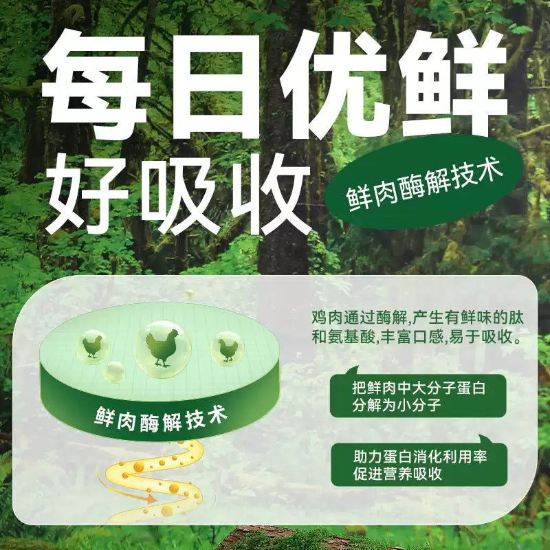 朗仕冻干猫粮成猫幼猫鲜乳鸽营养生骨肉蛋黄鸡肝鲜肉全价粮1.5kg