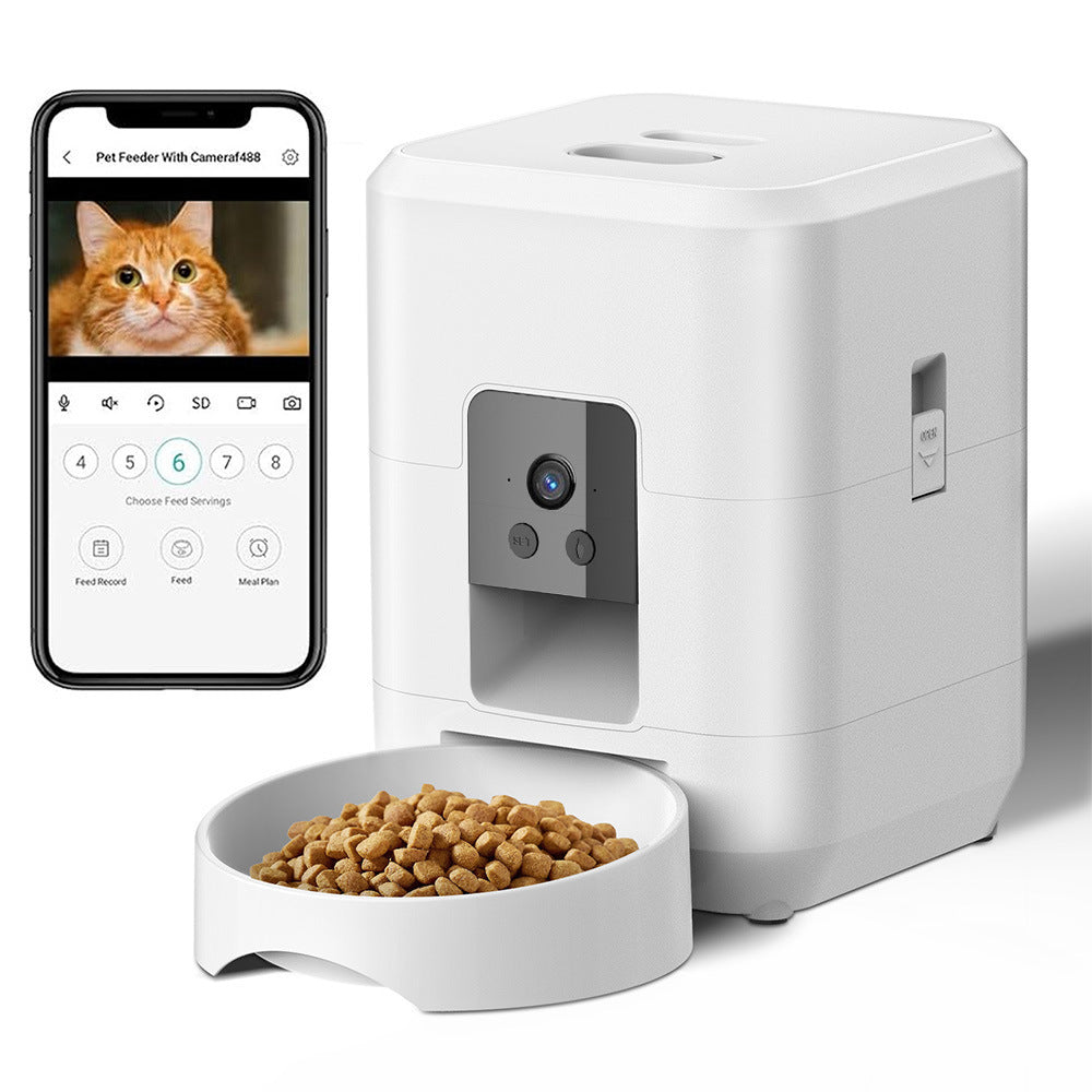 宠物智能喂食器2L定时远程投喂狗狗投食机大视窗猫狗自动喂食器