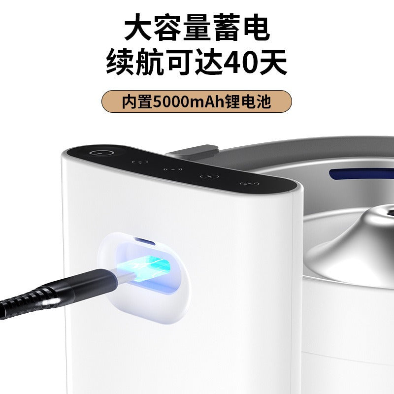 无线宠物饮水机充电式自动感应不插电智能不锈钢猫咪饮水器