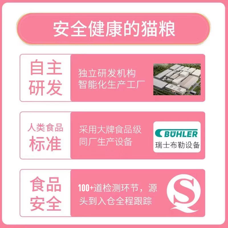 朗仕猫粮500g海洋鱼味成猫幼猫粮通用型暹罗英短鲜肉粮1斤