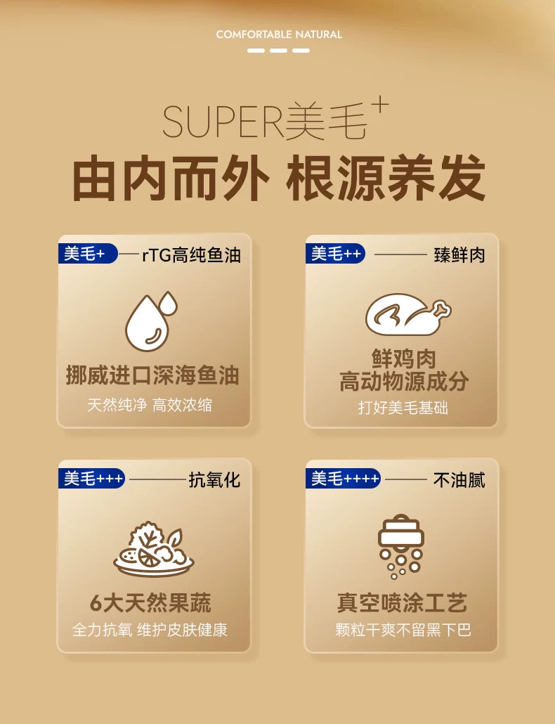 【百补】麦富迪舒然猫粮美毛靓毛添加80%高纯度鱼油成幼猫猫粮