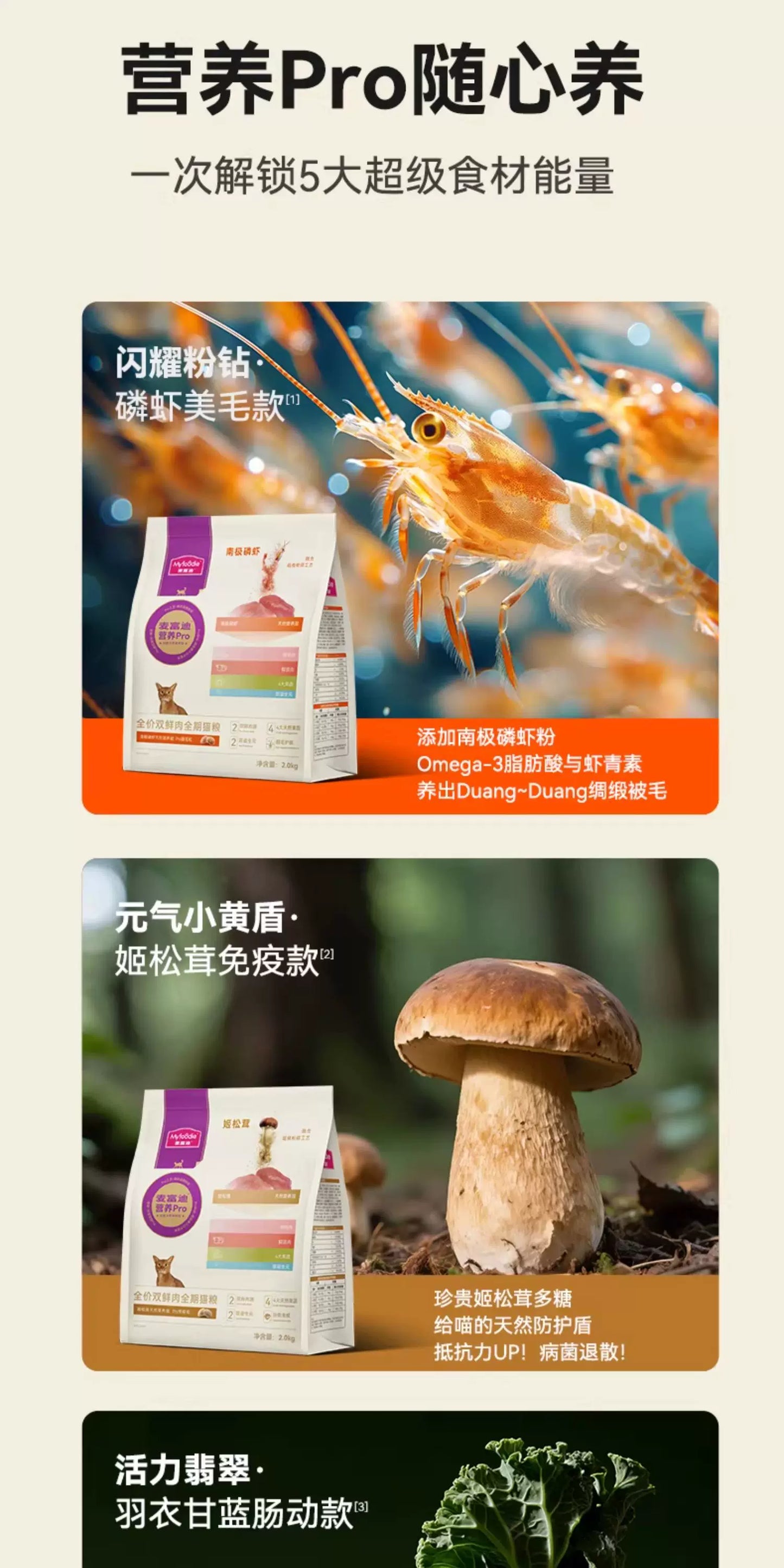 麦富迪营养pro猫粮双鲜肉营养益生元全价全期成猫幼猫通用天然粮