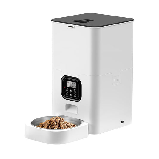 宠物全自动APP喂食器方形猫狗喂食机WIFI智能定时定量双餐投食器