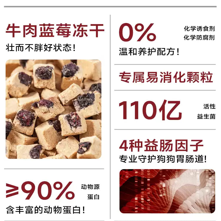 麦富迪狗粮牛肉蓝莓双拼泰迪金毛成犬幼犬粮小型犬官方旗舰店正品