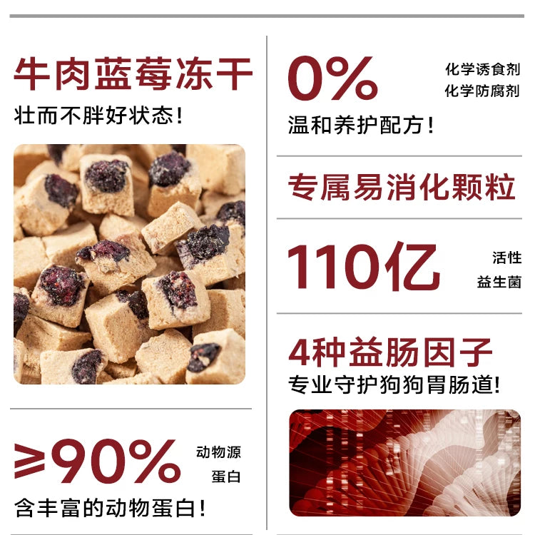 麦富迪狗粮牛肉蓝莓双拼泰迪金毛成犬幼犬粮小型犬官方旗舰店正品
