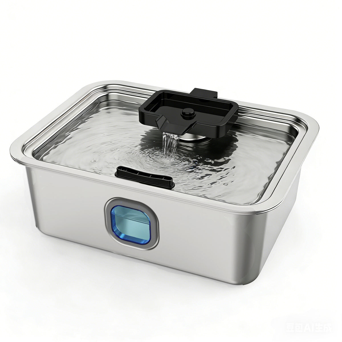 15L不锈钢饮水机器大型犬用循环出水USB智能过滤喂水器
