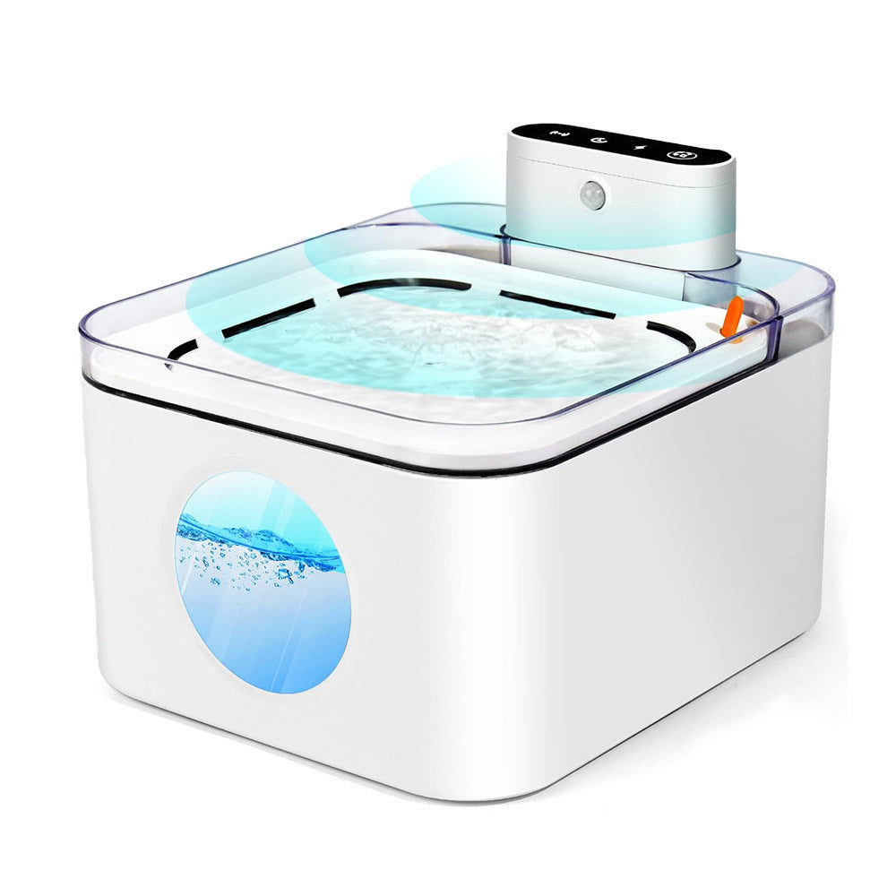 宠物饮水机5200MAH电池感应饮水机 智能出水宠物饮水器
