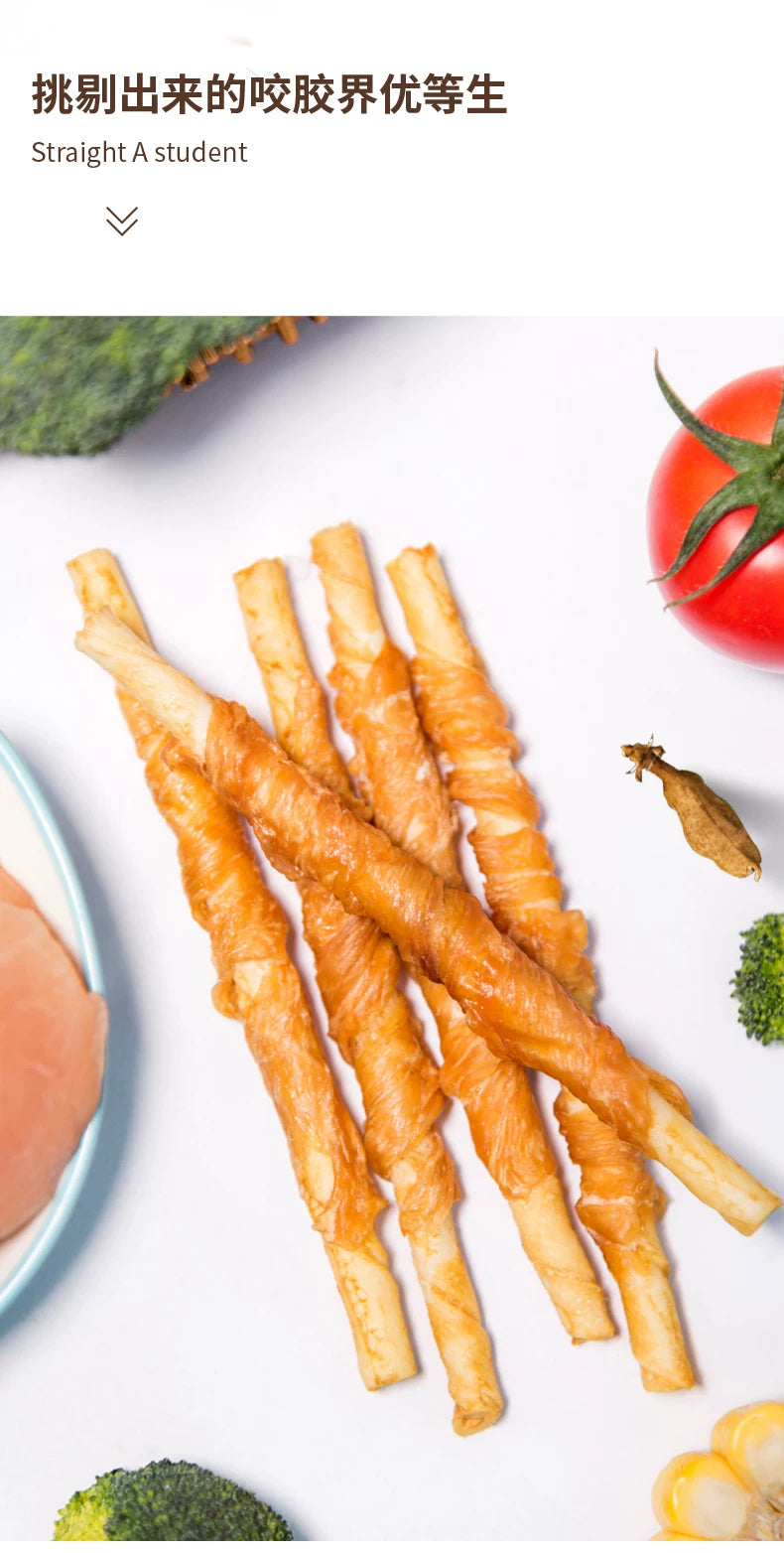 麦富迪狗狗零食磨牙棒耐咬胶小型幼犬成宠物零食泰迪柯基比熊510g