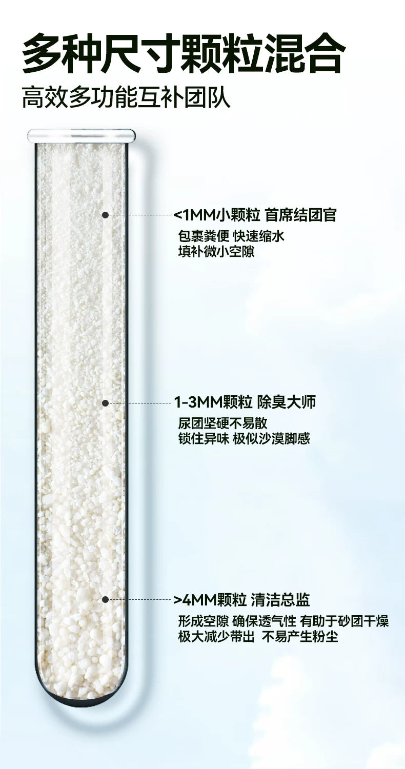 朗仕木薯猫砂香氛除臭不粘底猫沙植物砂幼猫20公斤囤货装混合沙