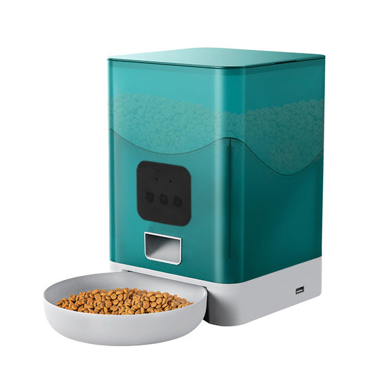 宠物智能自动喂食器3L水晶石APP远程投食机WIFI控制猫狗食具中性
