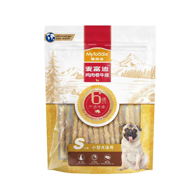 麦富迪狗狗零食磨牙棒耐咬胶小型幼犬成宠物零食泰迪柯基比熊510g
