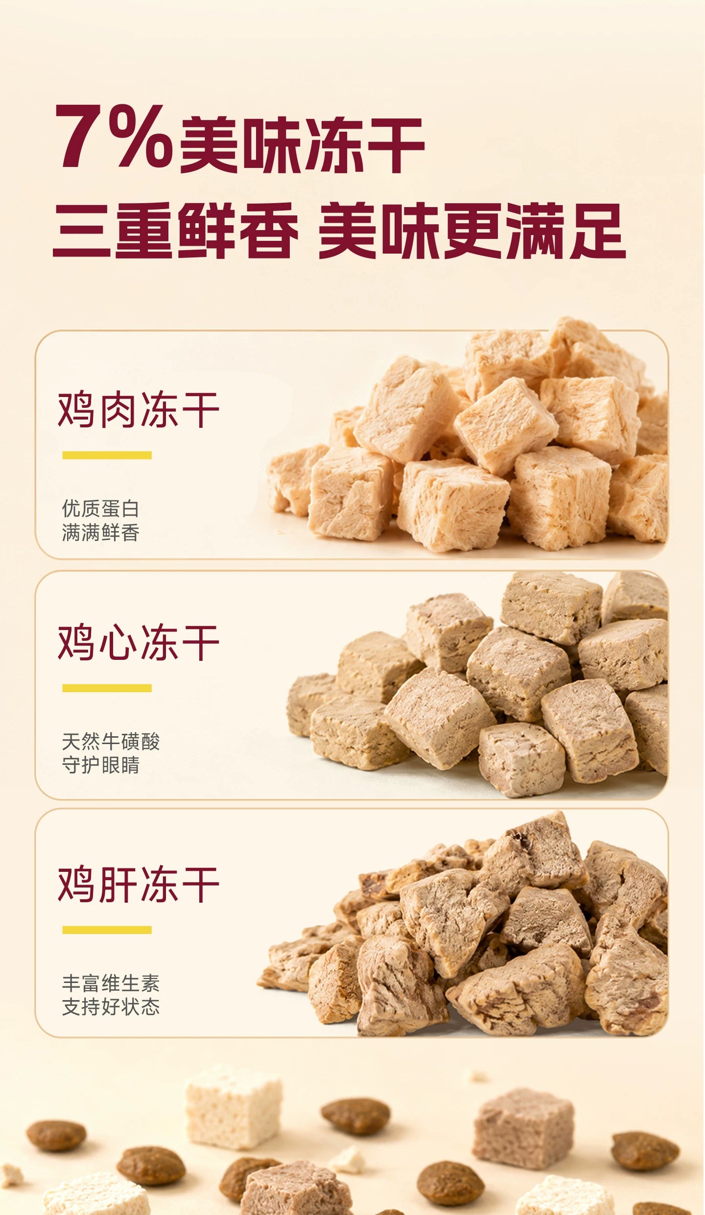 【新品】麦富迪乐活冻干猫粮添加三重冻干营养成幼猫粮通用1.8kg