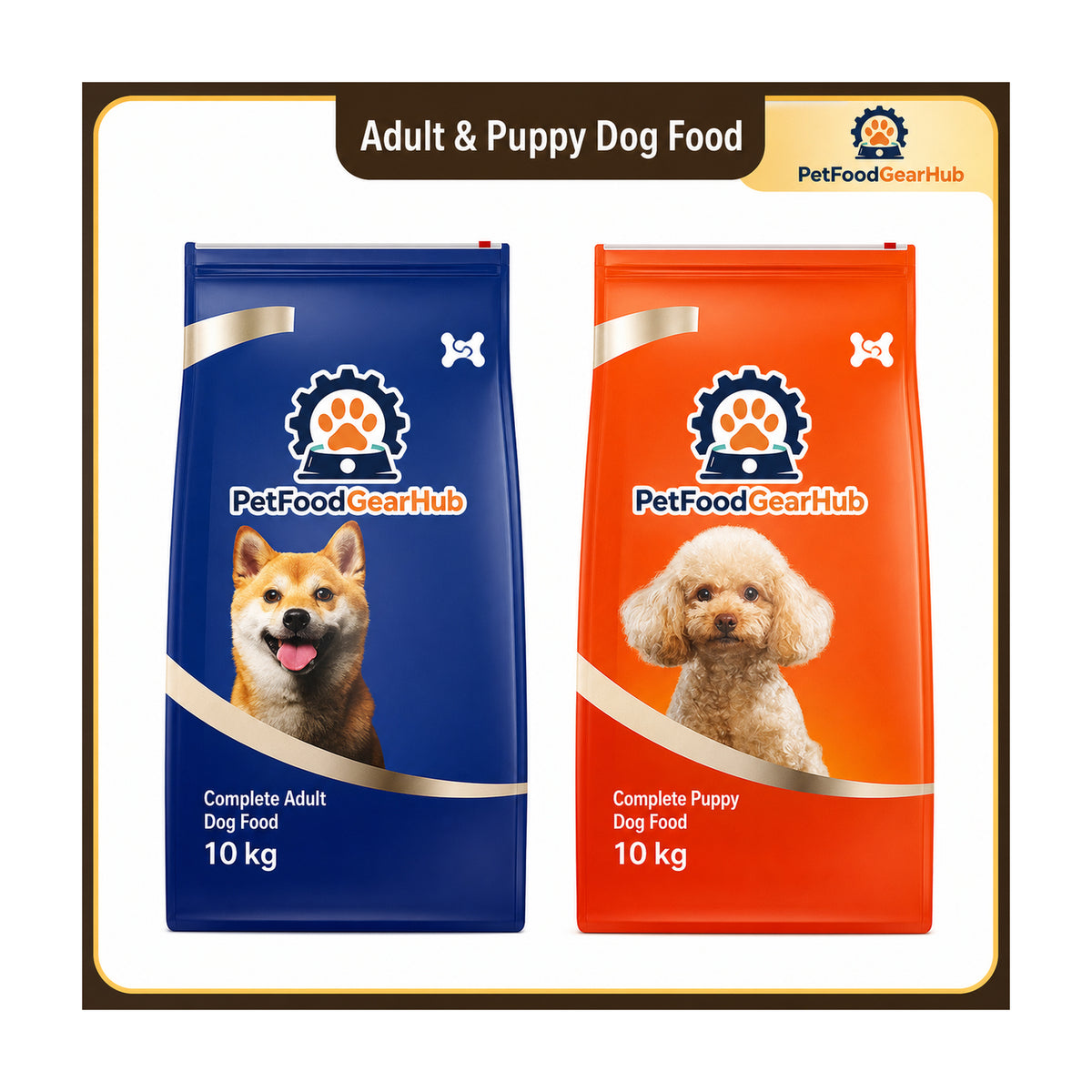 PetFoodGearHub Complete Dog Food – Multiple Formulas & Sizes